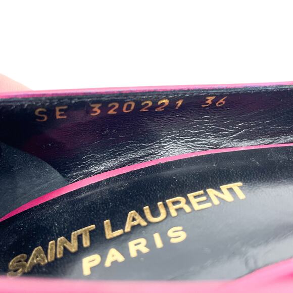 Saint Laurent Janis Pumps Hot Pink Heels Platform‎ Pointed Toe Sz 36 / 6 - Picture 12 of 12